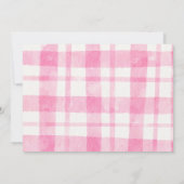 Roze Boerderij Foto 1st Birthday Uitnodiging (Achterkant)