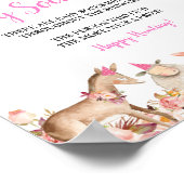 Roze Boerderij Huis Dieren Barnyard Baby Sock Hunt Poster (Hoek)