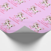 Roze Boerderij opvulpapier Cadeaupapier (Hoek)