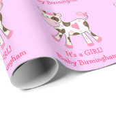 Roze Boerderij opvulpapier Cadeaupapier (Rol Hoek)