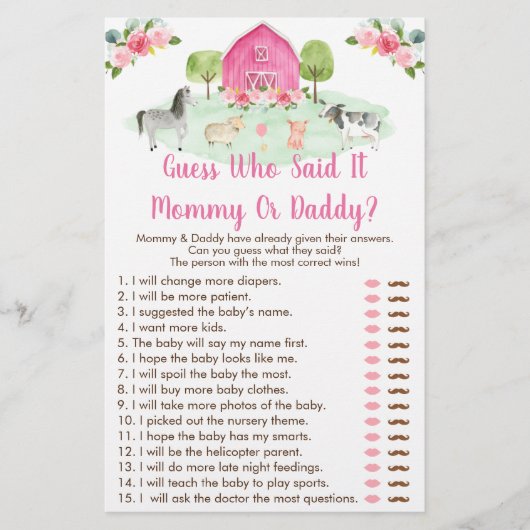 Roze Boerderij raad die zei dat het een schokkend (Voorkant)