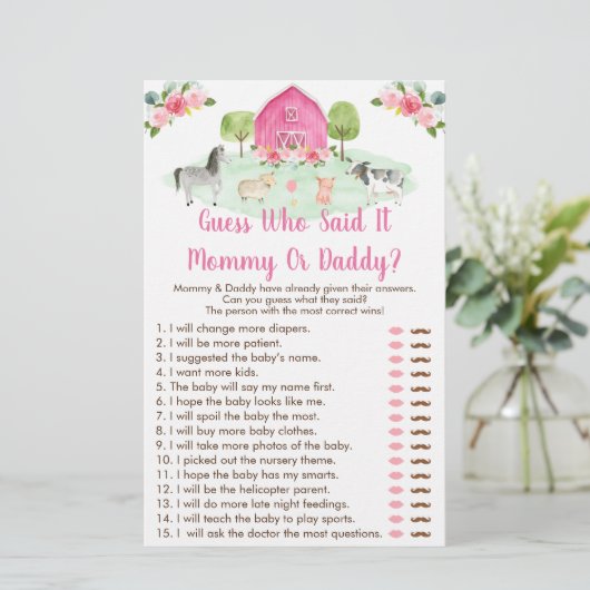 Roze Boerderij raad die zei dat het een schokkend (Staand voorkant)