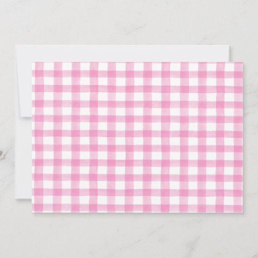 Roze Boerderij Verjaardag Kaart (Achterkant)