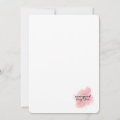 Roze Boerderij Verjaardagsuitnodiging Kaart (Achterkant)