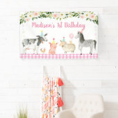 Roze Boerderij Vlees van dierlijke oorsprong Spandoek (Insitu)