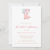 Roze Boerderij Vrijgezellenfeest Regen en bloemen Kaart (Voorkant)