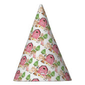 Roze Boerderijdieren Verjaardag Feesthoedjes (Rechts)