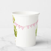 Roze Boerderijdieren verjaardagsfeestje Papieren b Papieren Bekers (Rechts)