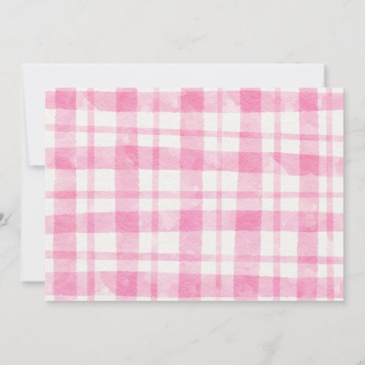 Roze boerderijdieren verjaardagsfoto dank je kaart (Achterkant)