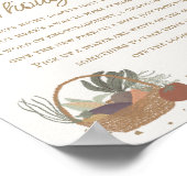 Roze Boeren Markt Boerderij Verse Luiergedachten Poster (Hoek)