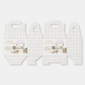 Roze Boerenmarkt Bruiloft met verse producten Bedankdoosjes (Ongevouwen)