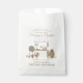 Roze Boerenmarkt Bruiloft Met Verse Spullen Bedankzakje (Voorkant)