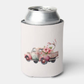 Roze Boerenwagen Blikjeskoeler (Blikje Voorkant)