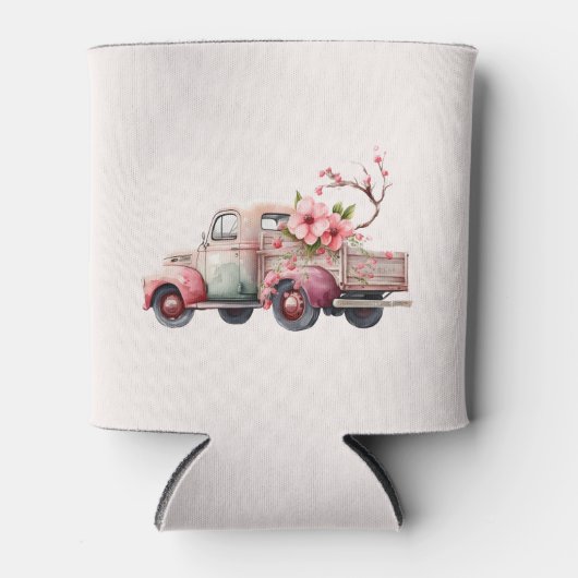 Roze  Boerenwagen Blikjeskoeler (Voorkant)