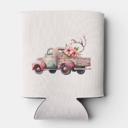 Roze  Boerenwagen Blikjeskoeler (Achterkant)