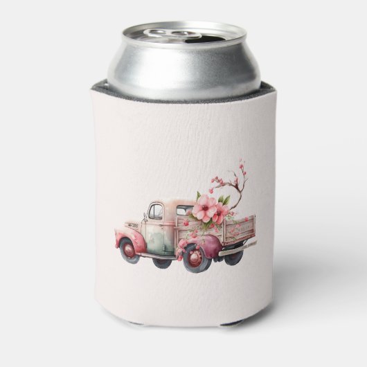 Roze  Boerenwagen Blikjeskoeler (Blikje Achterkant)