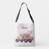 Roze  Boerenwagen Crossbody Tas (Achterkant)