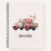 Roze Boerenwagen Notitieboek (Voorkant)