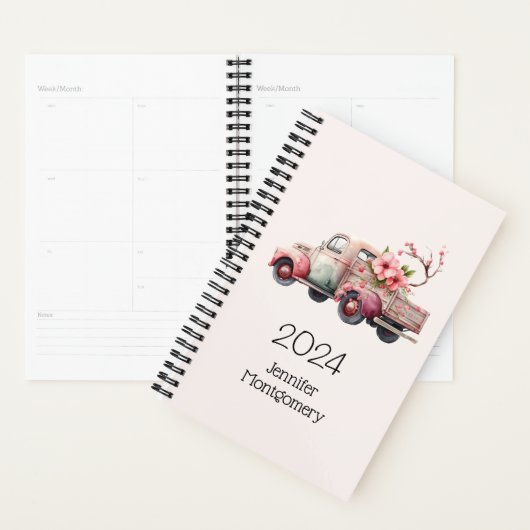 Roze  Boerenwagen Planner (Display)