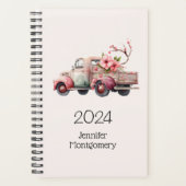 Roze  Boerenwagen Planner (Voorkant)