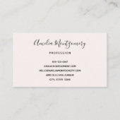 Roze Boerenwagen Visitekaartje (Achterkant)