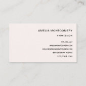 Roze Boerenwagen Visitekaartje (Achterkant)