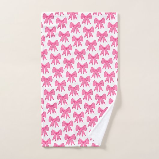 Roze Bogen Badkamer Handdoek Set (Handdoek)