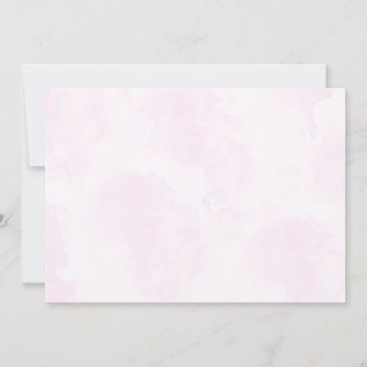 Roze Bogen Ballonnen Verjaardag foto uitnodiging (Achterkant)