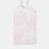 Roze Bogen Ballonnen Verjaardag Gift Labels Cadeaulabel (Achterkant)