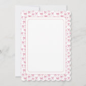 Roze Bogen Bruids Douche Uitnodiging (Achterkant)