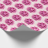 Roze bogen cadeaupapier (Hoek)