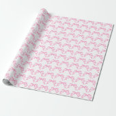 Roze bogen cadeaupapier (Uitgerold)