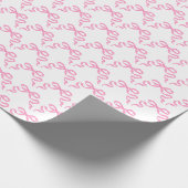Roze bogen cadeaupapier (Hoek)