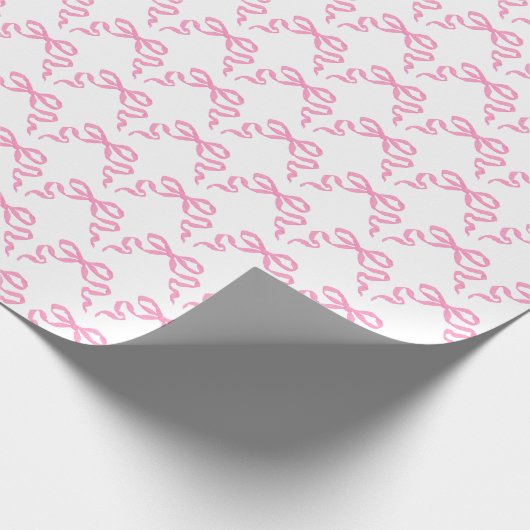 Roze bogen cadeaupapier (Hoek)