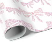 roze bogen cadeaupapier (Rol Hoek)