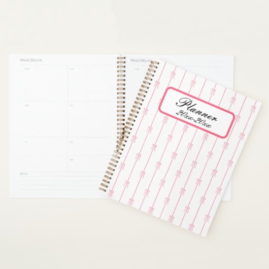 Roze Bogen en Strepen Planner (Display)