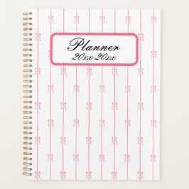 Roze Bogen en Strepen Planner