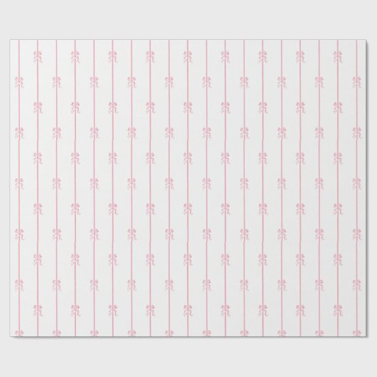 Roze bogen en stripe cadeaupapier (Vlak)