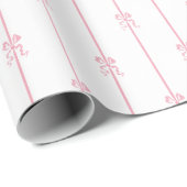 Roze bogen en stripe cadeaupapier (Rol Hoek)