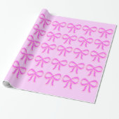 Roze bogen Glanzend Verpakkingspapier Cadeaupapier (Uitgerold)