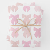 Roze bogen inpakpapier vel (In situ)