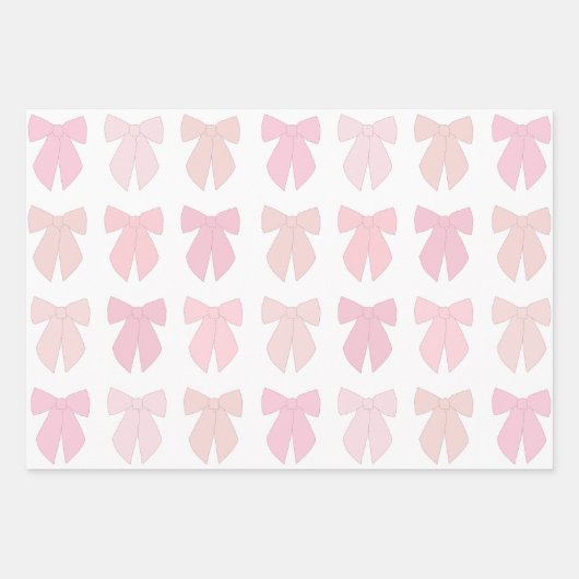 Roze bogen inpakpapier vel (Voorkant)