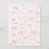 roze bogen lijst Doopuitnodiging Kaart (Achterkant)