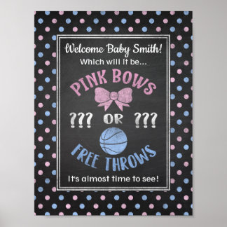 Roze bogen of Free Throws gender onthullen poster
