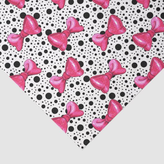 Roze bogen (ontwerp 30 roze reeks) tissuepapier (Detail)