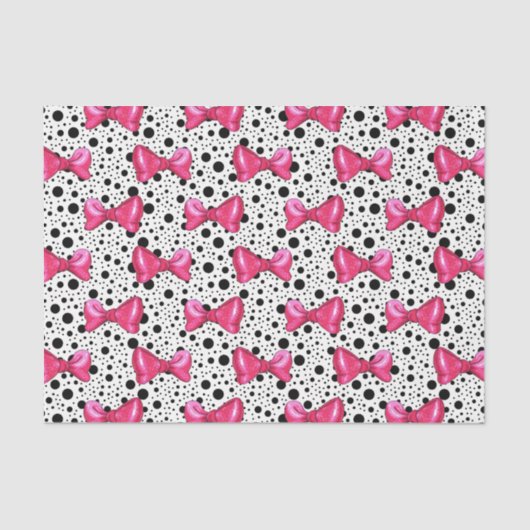 Roze bogen (ontwerp 30 roze reeks) tissuepapier (Voorkant)