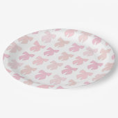 Roze bogen papieren bordje (Gekanteld)