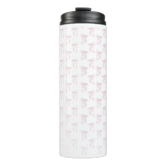 Roze Bogen Patroon Waterfles Thermosbeker