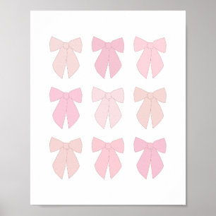Roze bogen poster