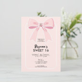Roze Bogen Schattigee Coquette Cottage Chic Sweet  Kaart (Staand voorkant)